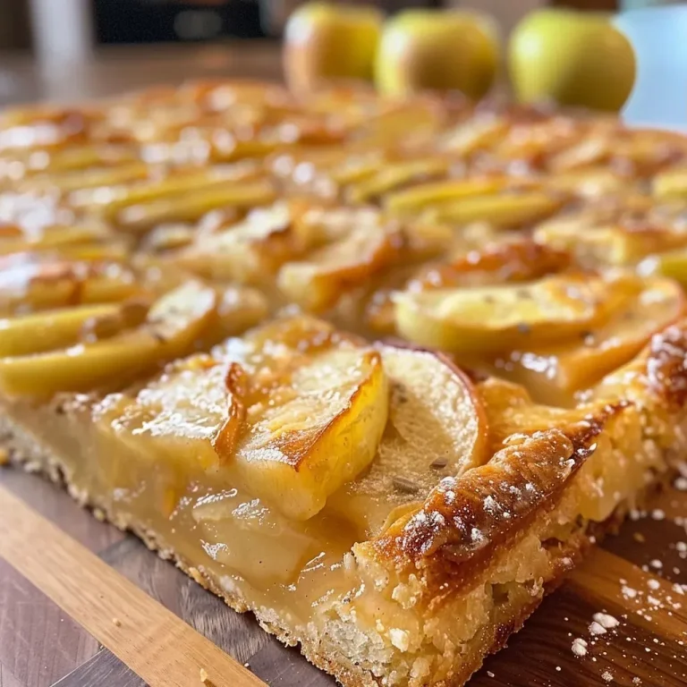 Saftiger Apfelblechkuchen mit Zimt – ein Genuss für jeden Anlass!