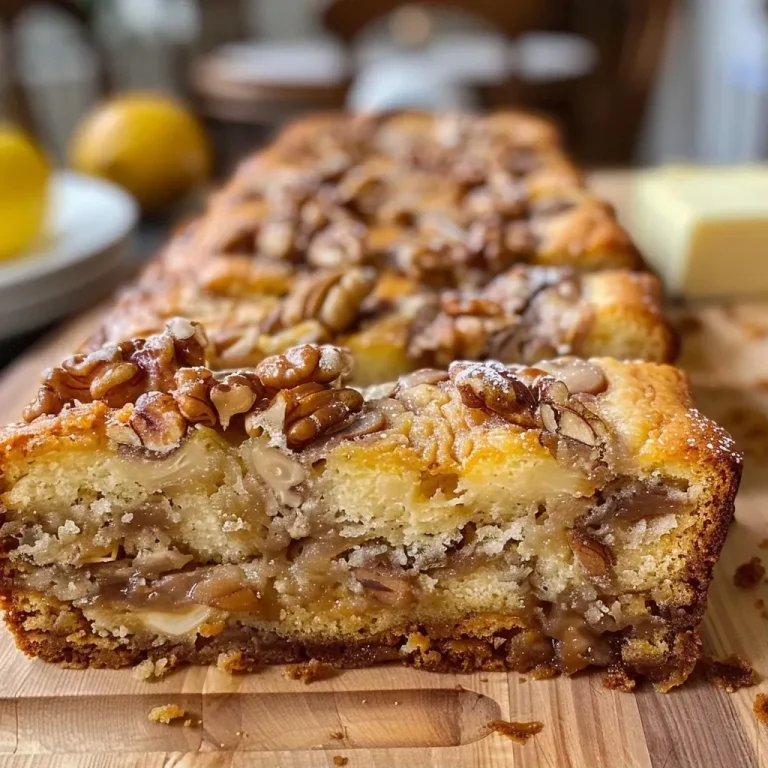 ['A delicious-looking Birnen-Walnuss-Kuchen from the side, showcasing juicy pear slices and walnut pieces.', 'Close-up view of a pear and walnut sheet cake, highlighting its moist layers and golden crust.', 'Side perspective of a freshly baked Birnen-Walnuss-Kuchen, emphasizing the texture and ingredients of the cake.', 'A tempting slice of pear-walnut cake, revealing its rich filling and crumbly top.']