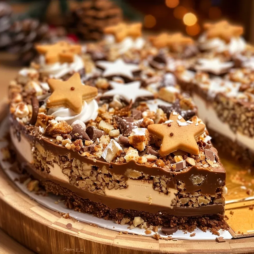 Side view of freshly baked Butterkekse showcasing their crumbly texture.
