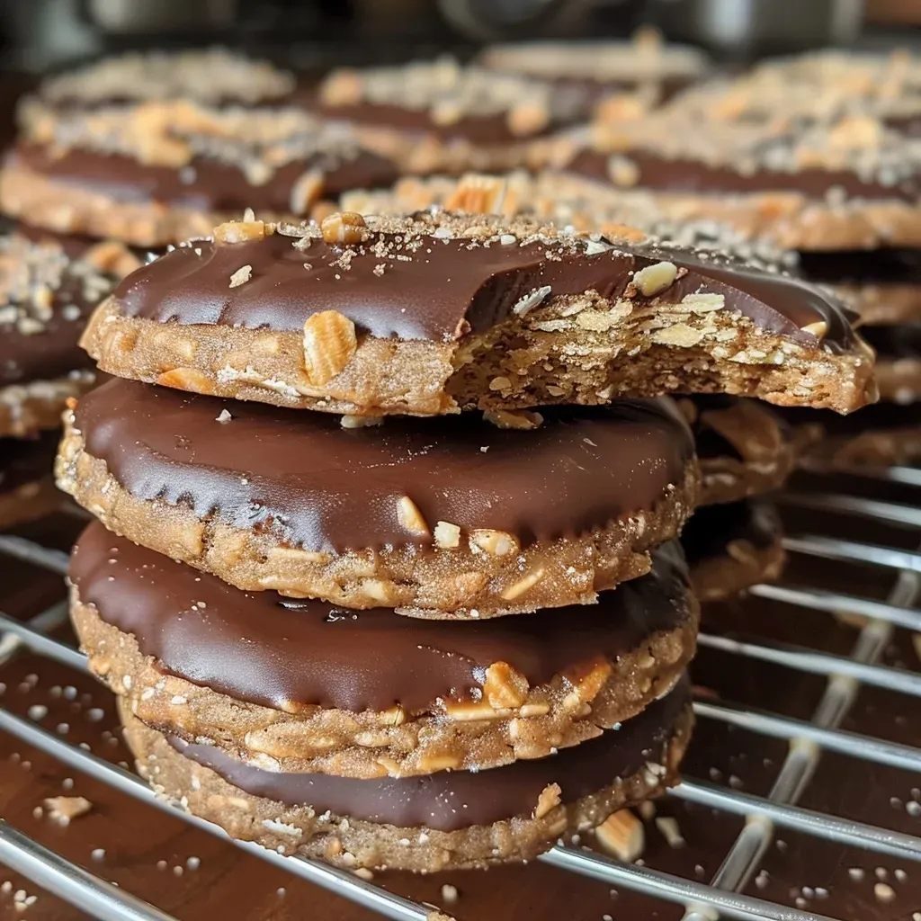 Juicy and tempting Lebkuchen with a glossy chocolate coating.