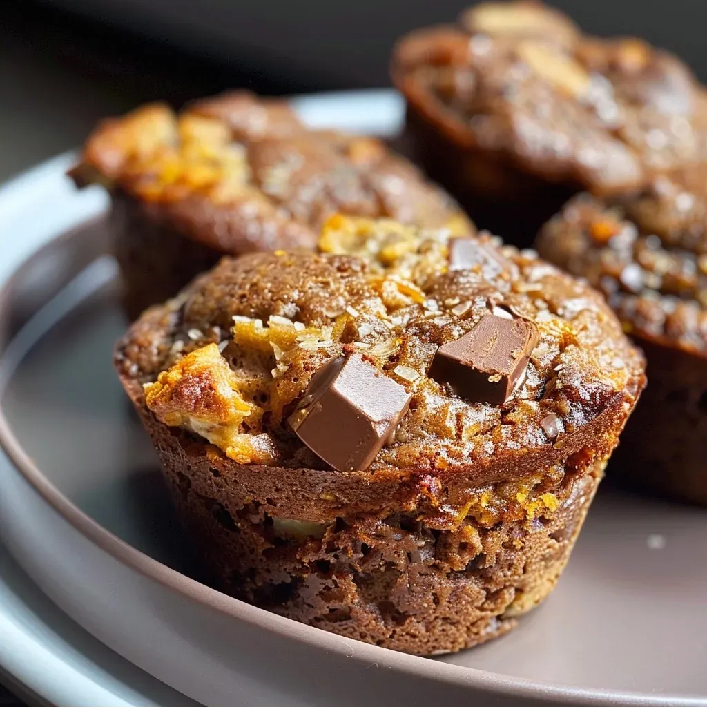 An appetizing Kürbis muffin, showcasing its fluffy texture and rich pumpkin color.