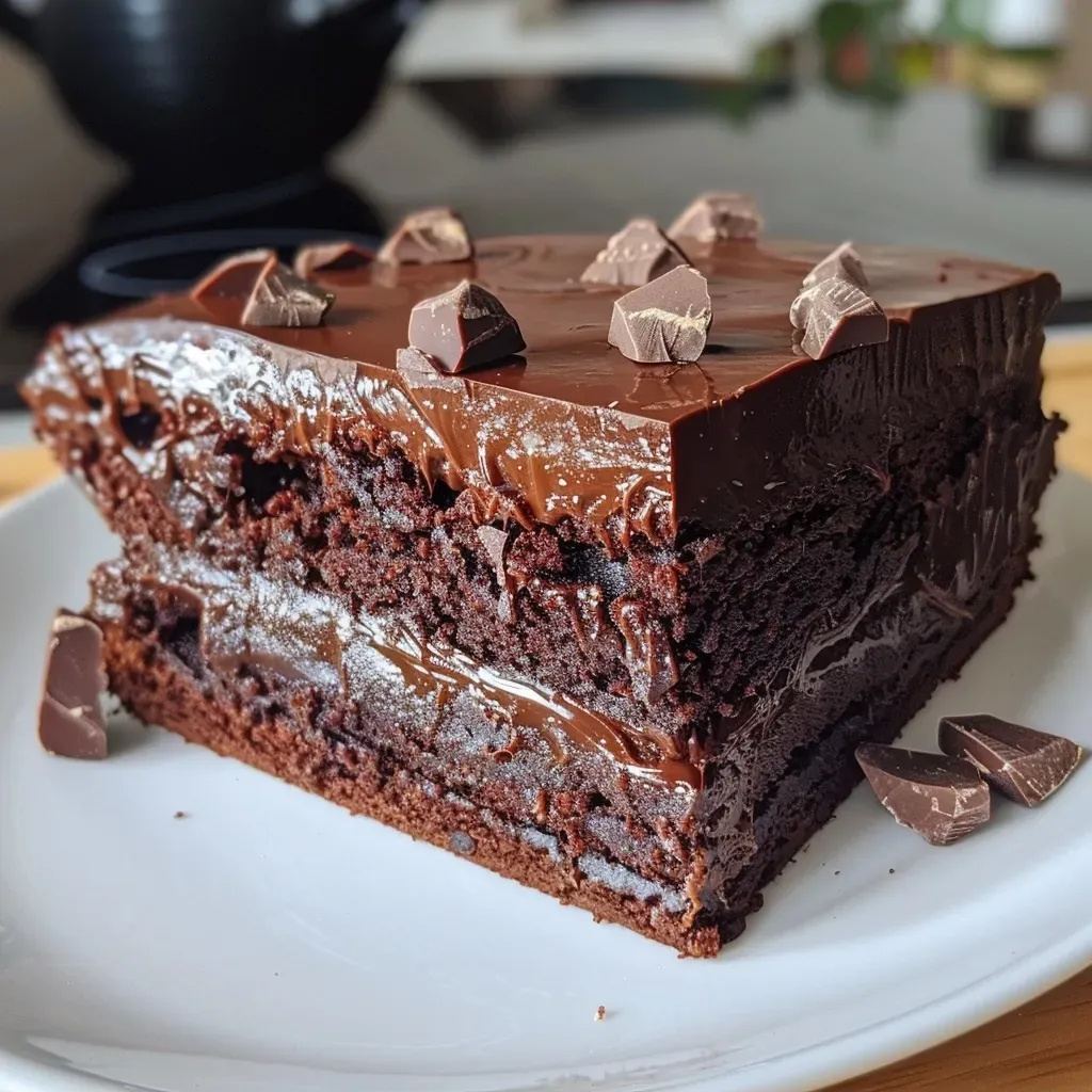 A delicious chocolate chestnut cake showcasing rich, dark chocolate and a creamy maronen topping.