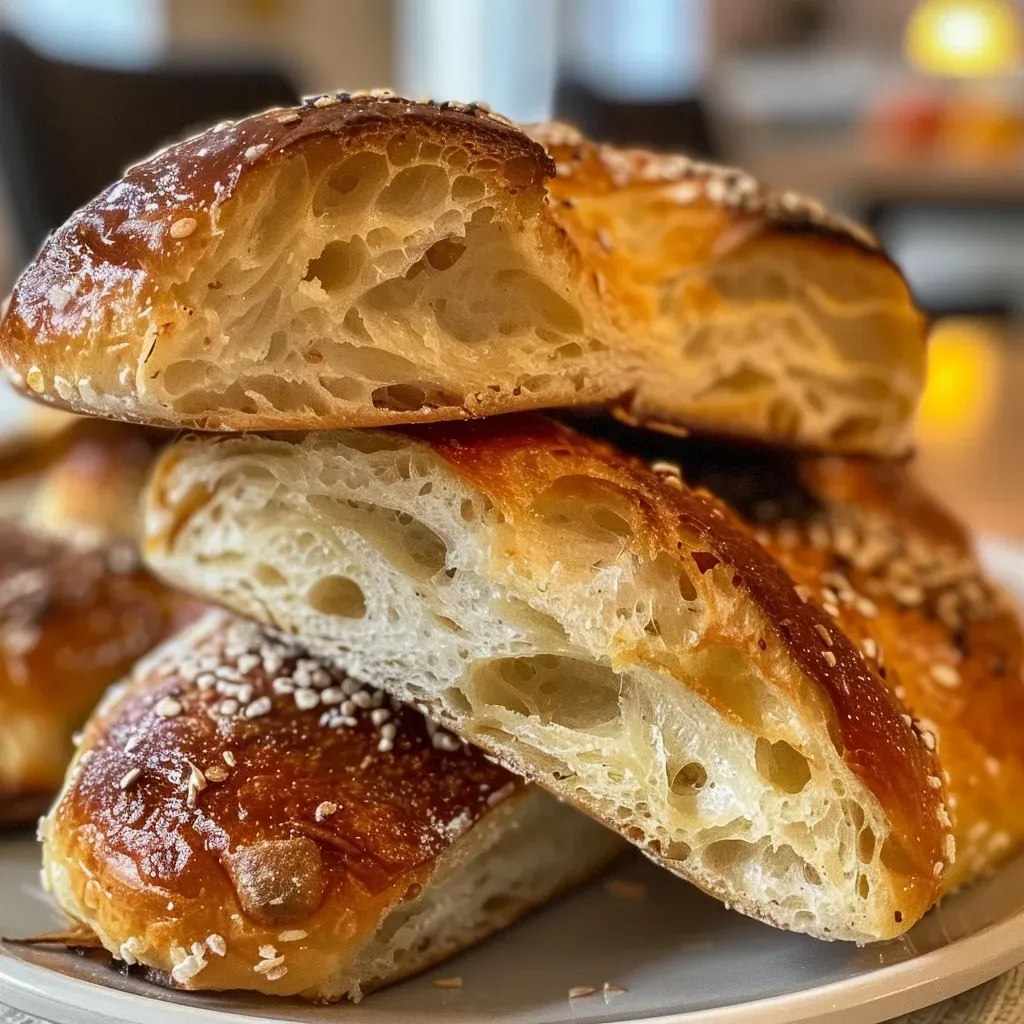 Delicious Maronenbrötchen photographed from the side, highlighting its golden crust.