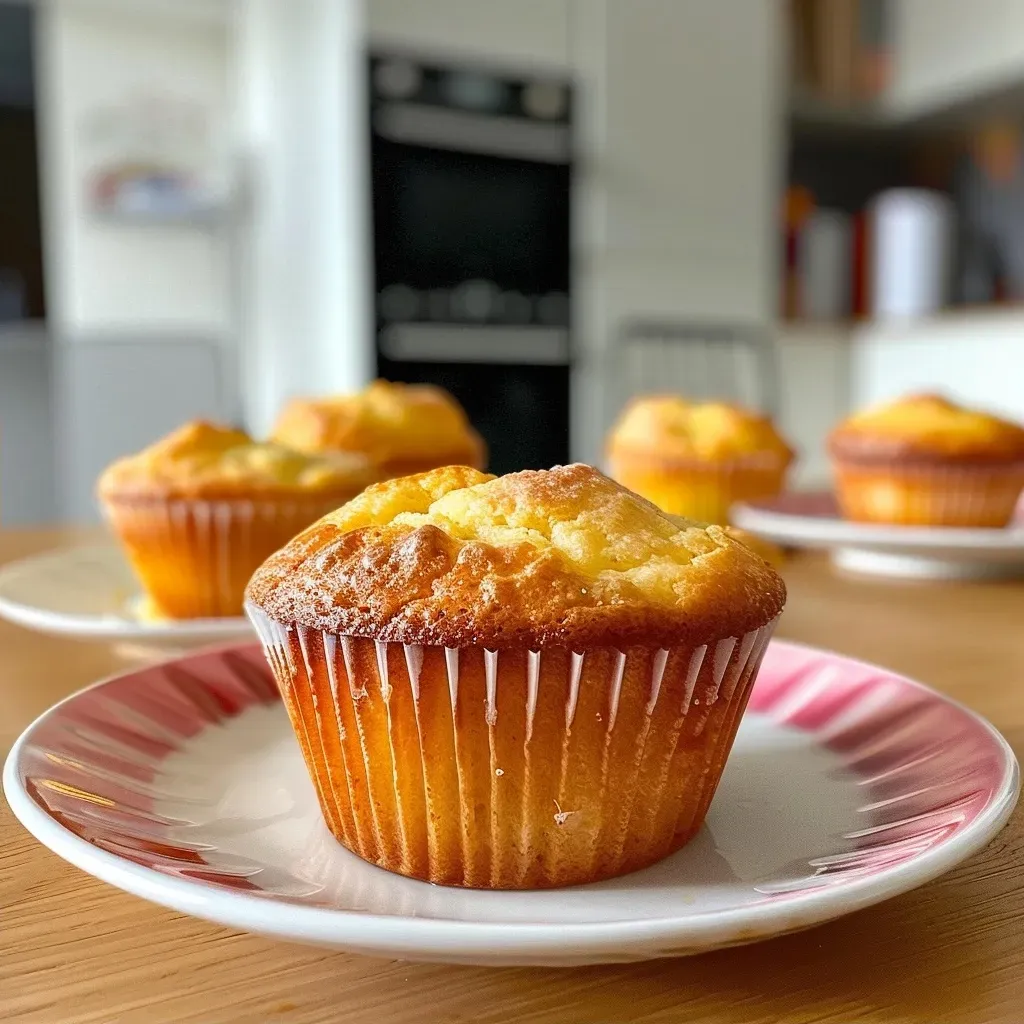 Side view of freshly baked muffins sitting on a cooling rack.