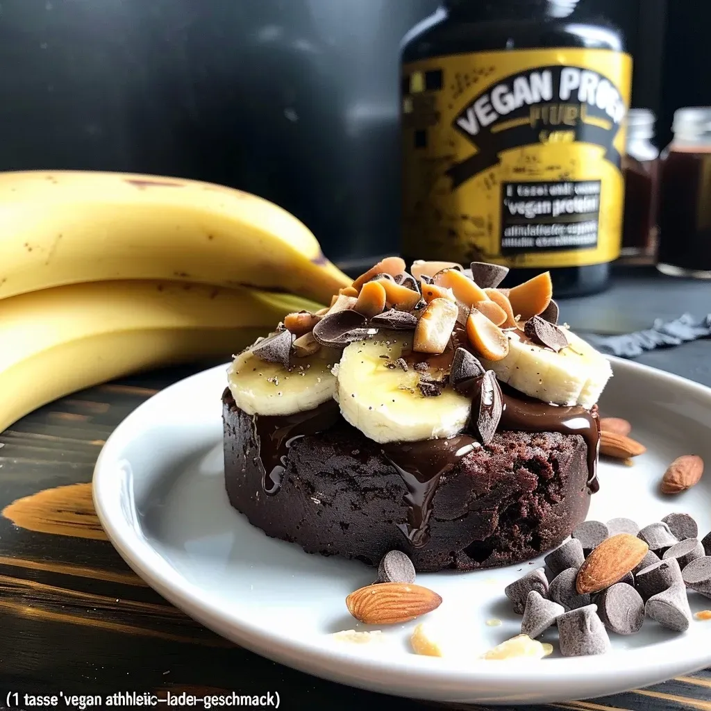 A mouth-watering protein-rich chocolate Gugelhupf adorned with nuts, captured from the side.
