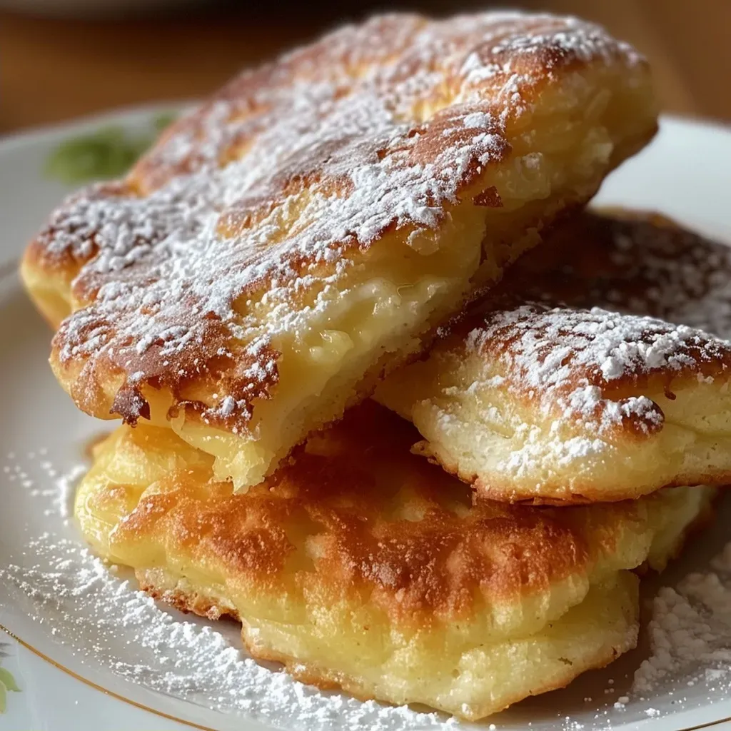 Side view of freshly fried Quarkbällchen, showcasing their fluffy interior and sugary coating.