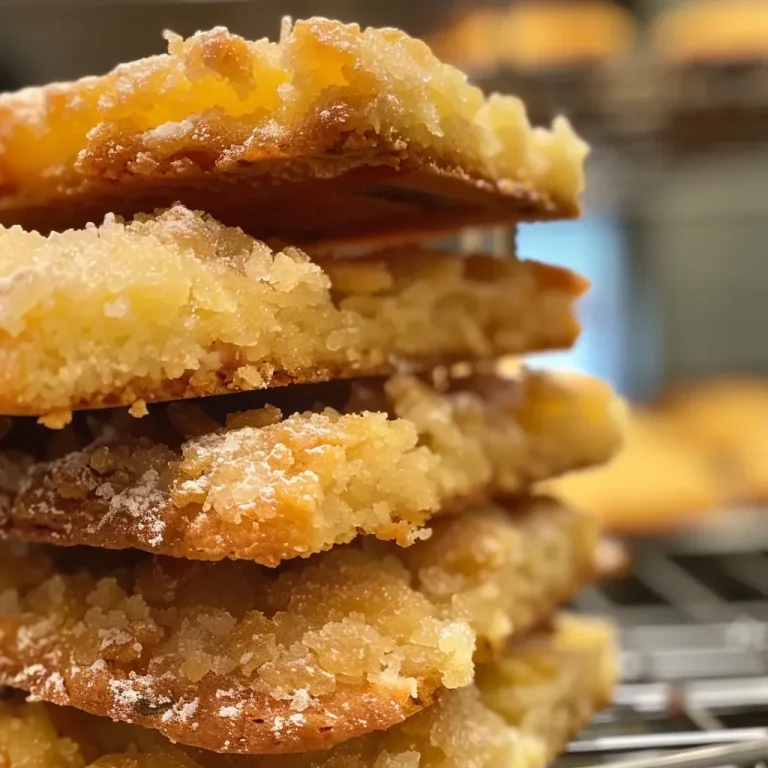 A close-up view of golden brown Quittenkekse on a plate, highlighting their textured surface.