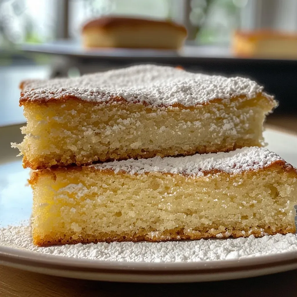 A close-up side view of a slice of Schneller Zwetschgenkuchen vom Blech, showcasing juicy plums on a golden crust.