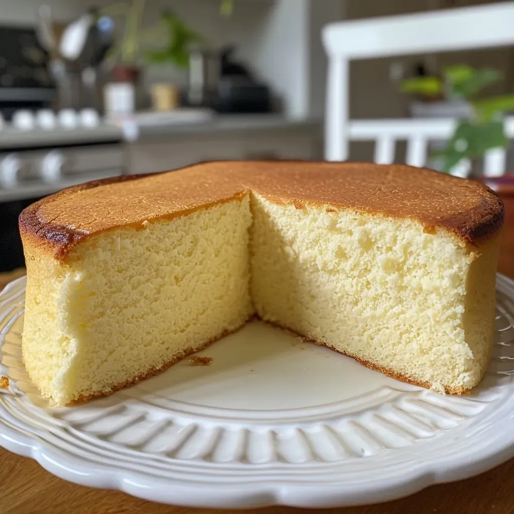 A side view of a luscious Zwetschgenkuchen with a rich plum topping, highlighting its moist texture and fluffy base.