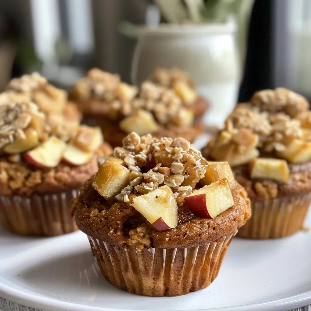 Side view of a delicious vegan muffin, showcasing its fluffy texture and sprinkle of cinnamon on top.