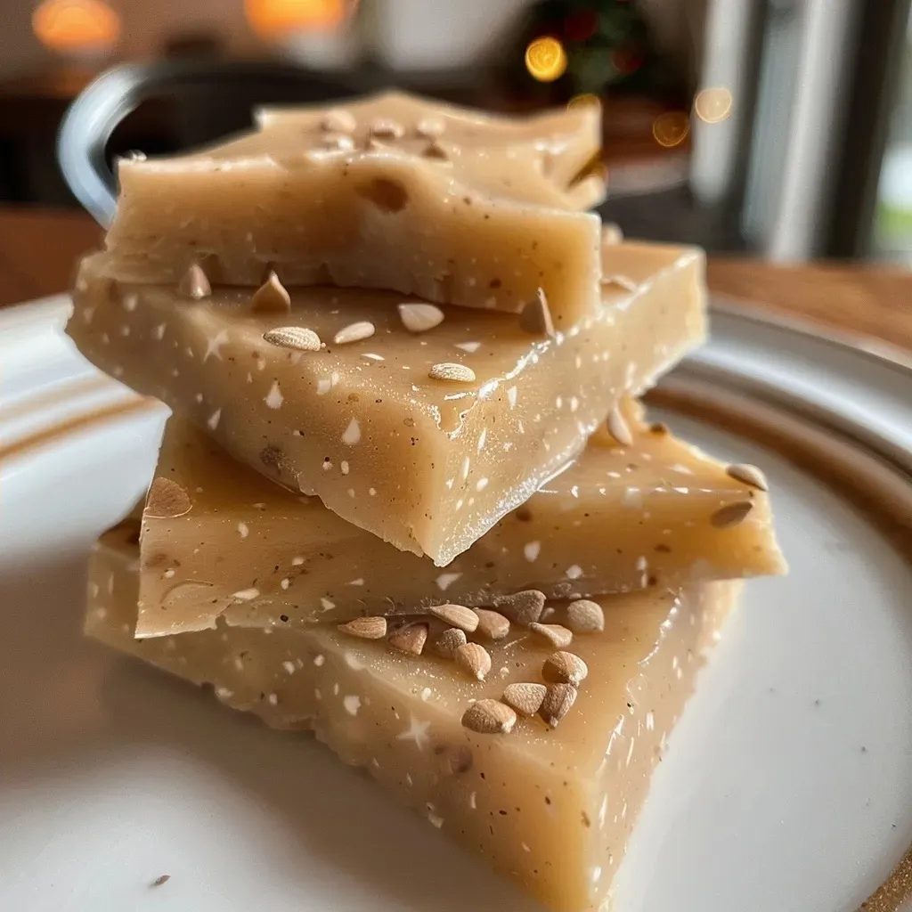 Side angle of a Zimtsterne, highlighting its almond texture and cinnamon aroma.
