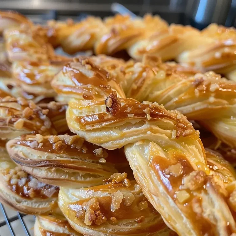 Close-up view of Zimtzucker Twists with a creamy dip.