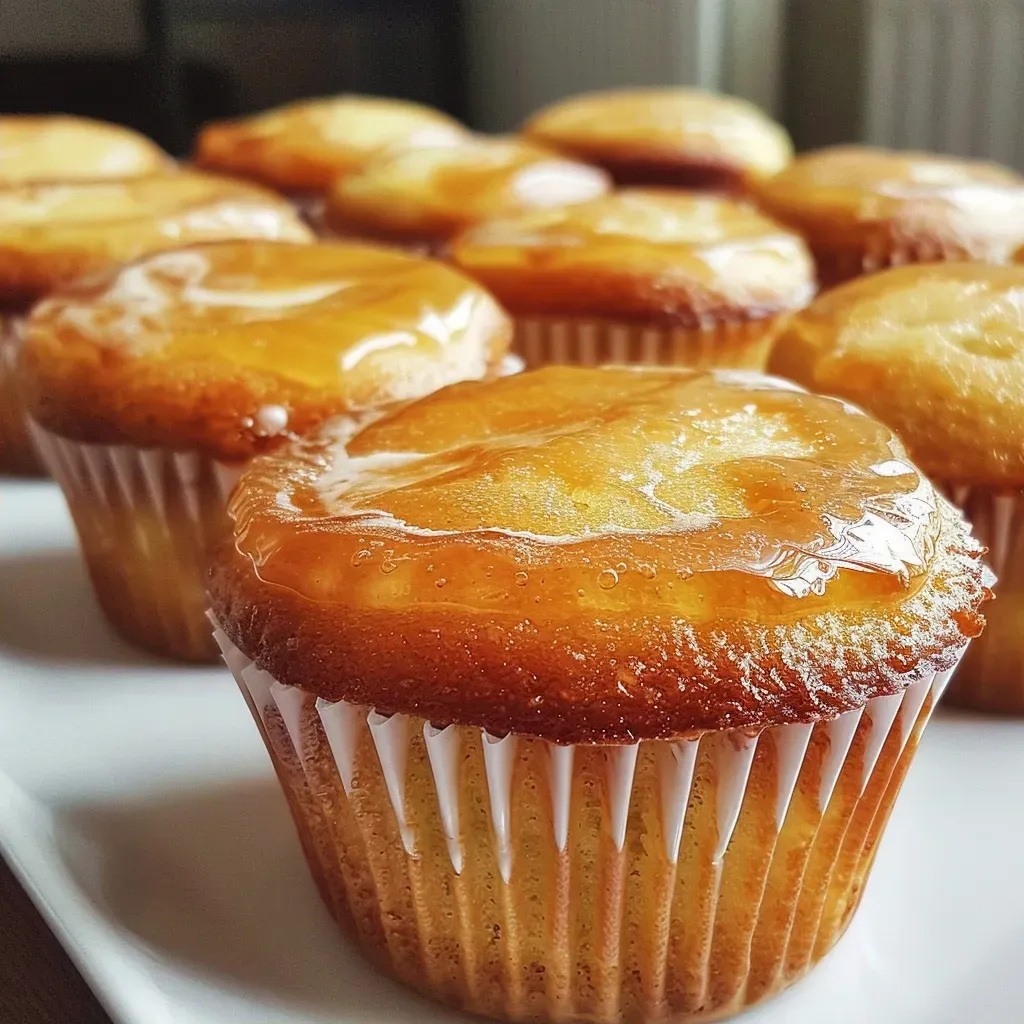 Juicy Karamell Muffins with melted caramel and chocolate chips.