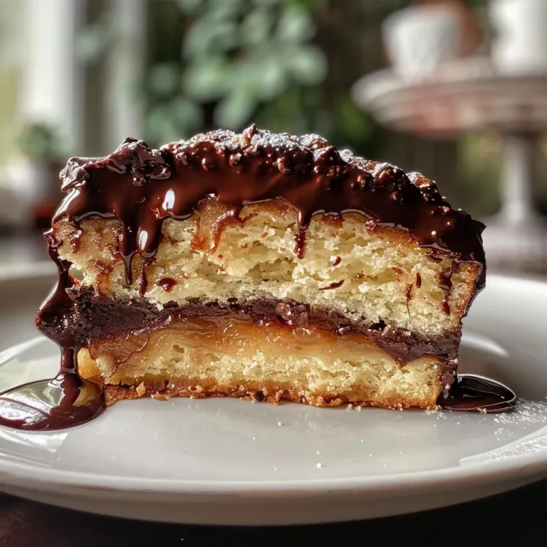 Side view of a moist Kastanien-Kuchen with chocolate, showcasing its texture.