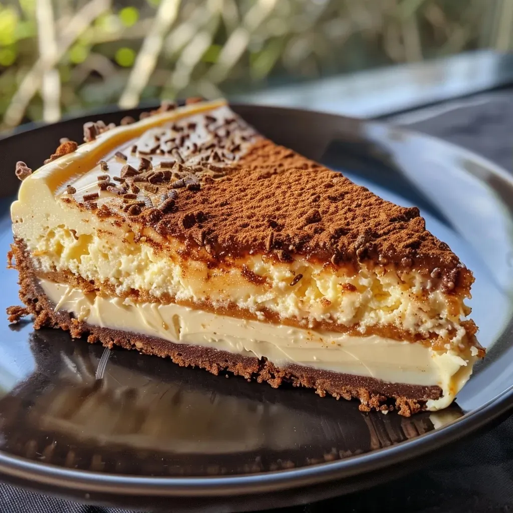 Close-up view of a creamy Kürbisschaum dessert topped with seasoning.