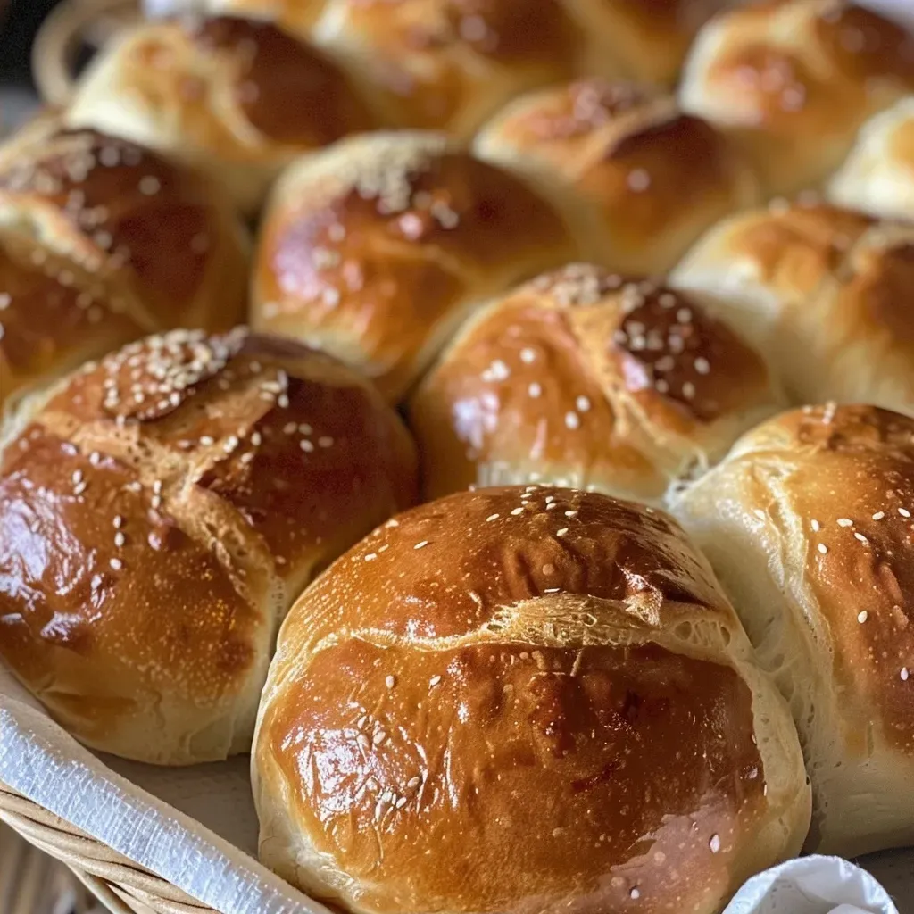 Juicy Maronenbrötchen with a golden crust, showcasing a soft interior.